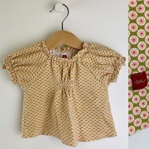 Tea Collection Short Sleeve Top 6-12 months
